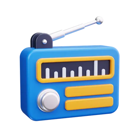 FM 라디오  3D Icon