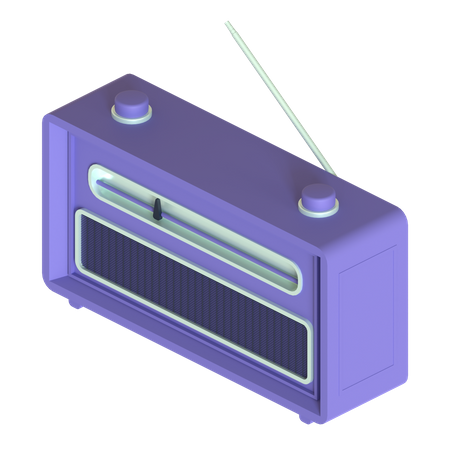 Fm Radio  3D Illustration