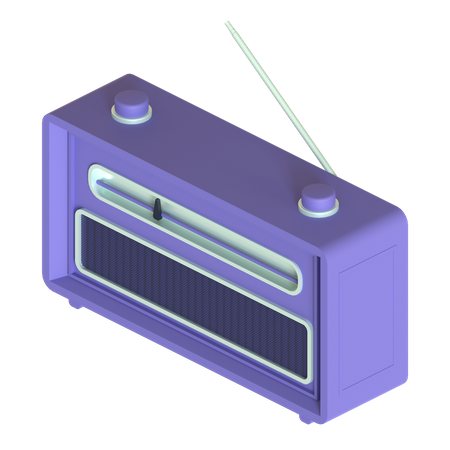 Fm Radio 3D Illustration