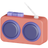 3d fm radio logo