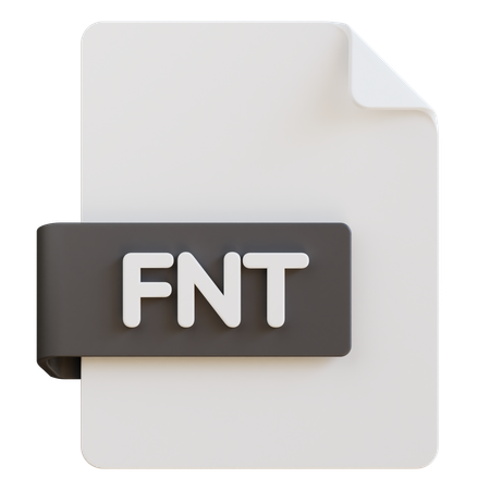 Fnt File  3D Icon