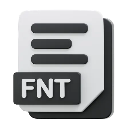 FNT FILE  3D Icon