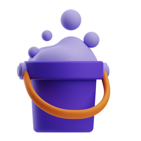 Foam Bucket  3D Icon