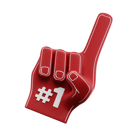 Foam Finger  3D Icon