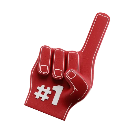 Foam Finger  3D Icon