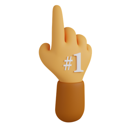 Foam Finger  3D Icon