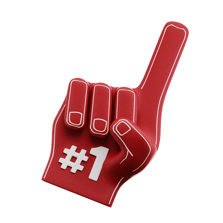 Foam Finger  3D Icon