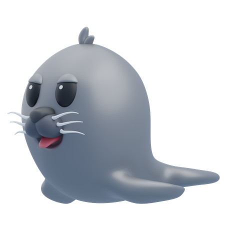 Foca arpa  3D Icon