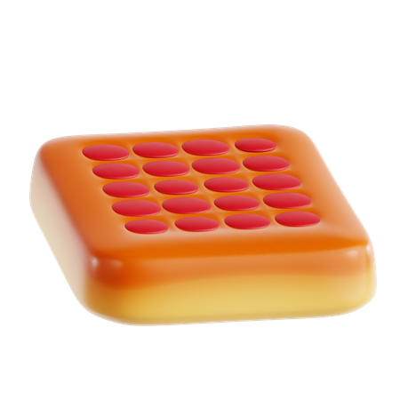 Focaccia  3D Icon