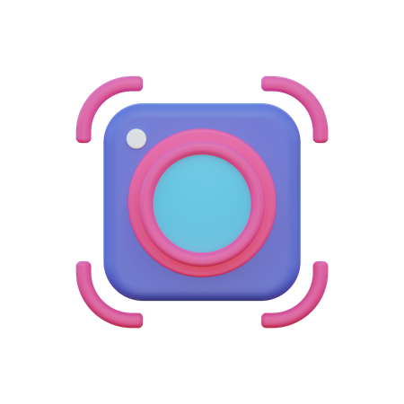 Foco da câmera  3D Icon