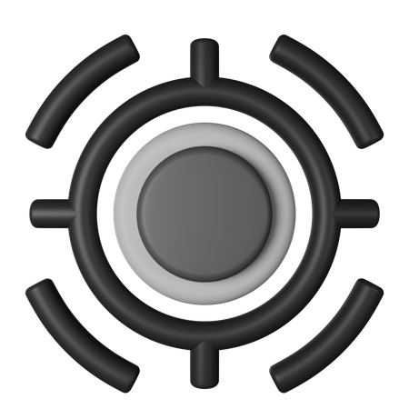 Foco da câmera  3D Icon