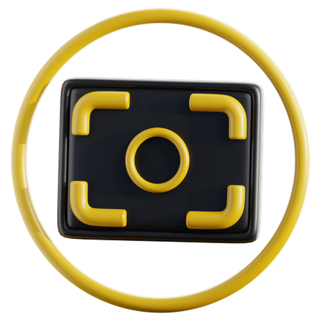 Foco da câmera  3D Icon