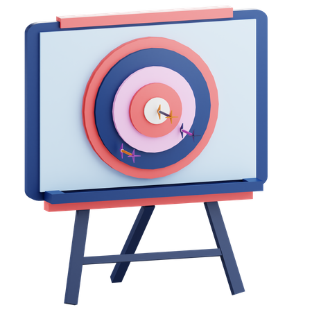 Focus On Target  3D Icon