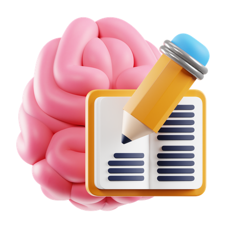 Focused Writing  3D Icon