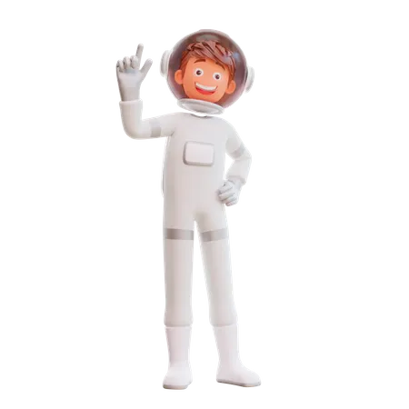 Astronauta Astronauta Fofo 3D Illustration