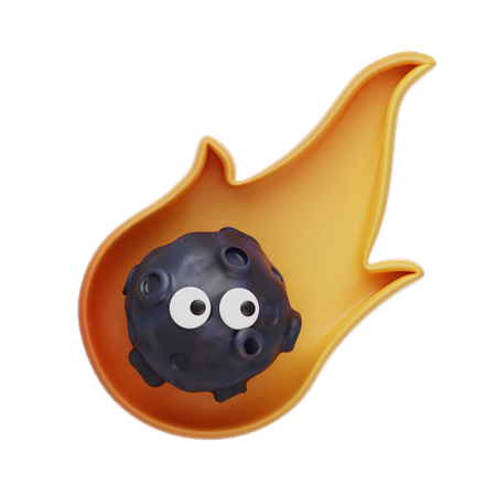 Meteoro fofo  3D Icon