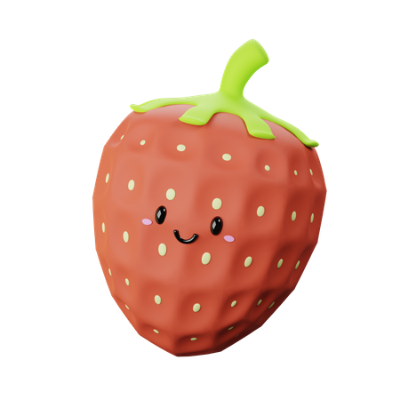 Morango fofo  3D Icon