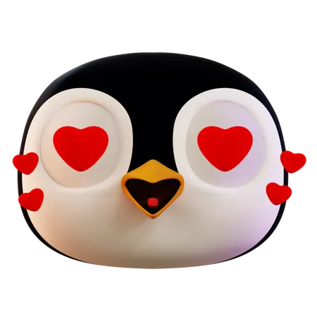 Amor de pinguim fofo  3D Icon