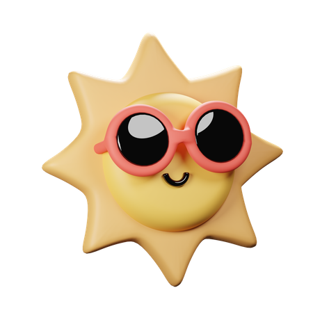 Sol fofo  3D Icon