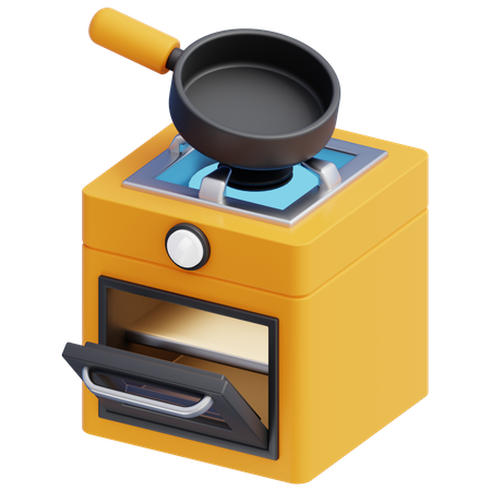 Fogão  3D Icon