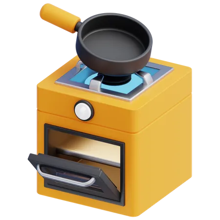 Fogão  3D Icon