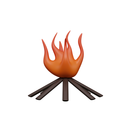 Hoguera  3D Icon