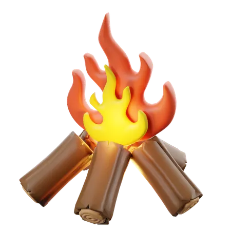 Fogata junina  3D Icon