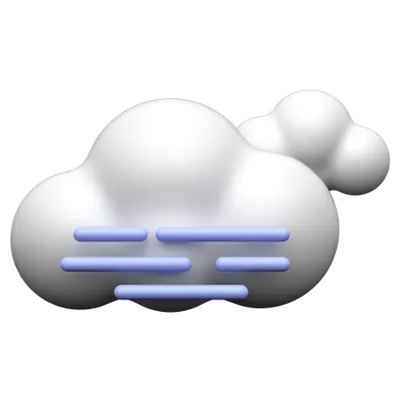 Foggy night  3D Icon