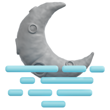 Foggy Night  3D Icon