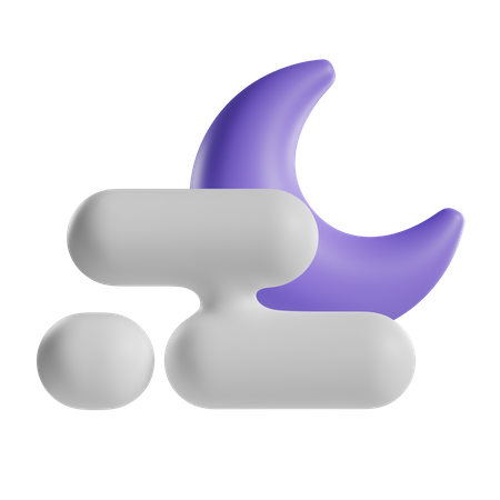 Foggy Night  3D Icon