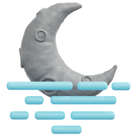 Foggy Night  3D Icon