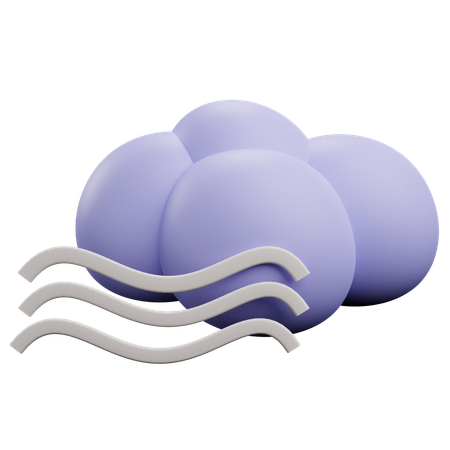 Foggy weather  3D Icon