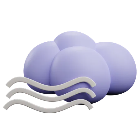 Foggy weather  3D Icon