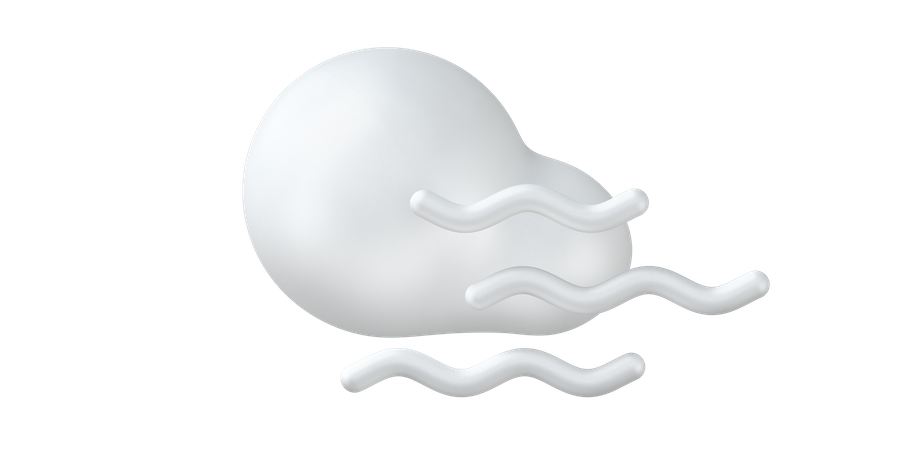 Foggy weather  3D Icon