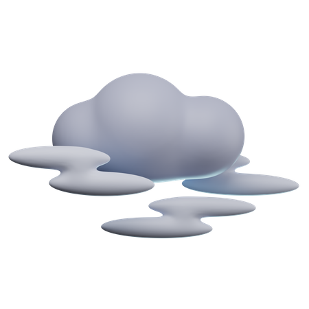 Foggy Weather  3D Icon