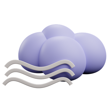 Foggy weather  3D Icon