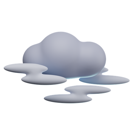 Foggy Weather 3D Icon