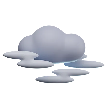 Foggy Weather 3D Icon
