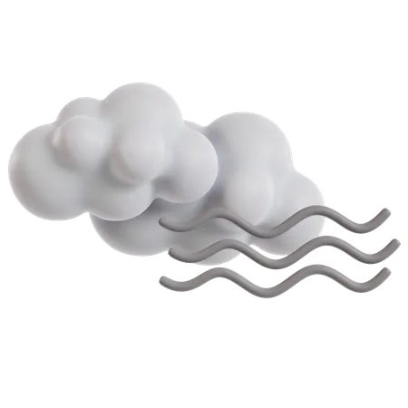 Foggy Weather Forecast Icon  3D Icon