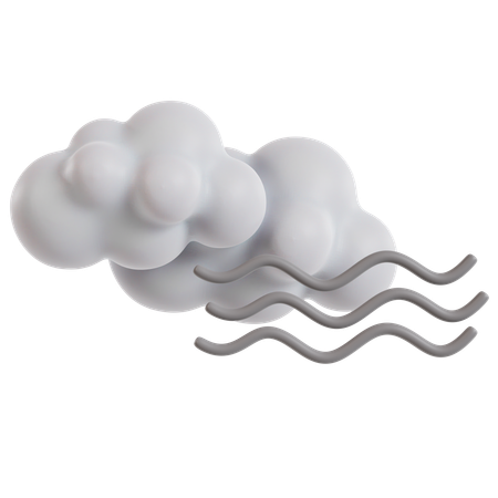 Foggy Weather Forecast Icon  3D Icon