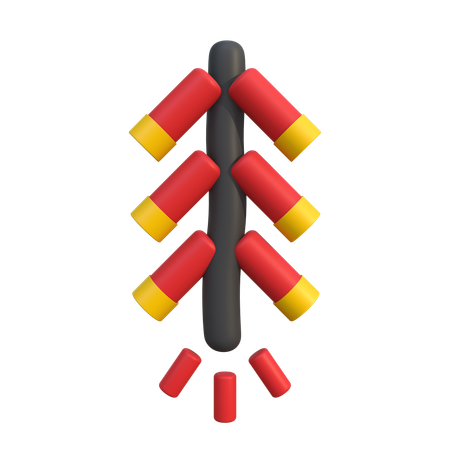 Foguete  3D Icon