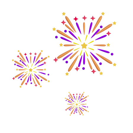 Fogos de artifício  3D Icon