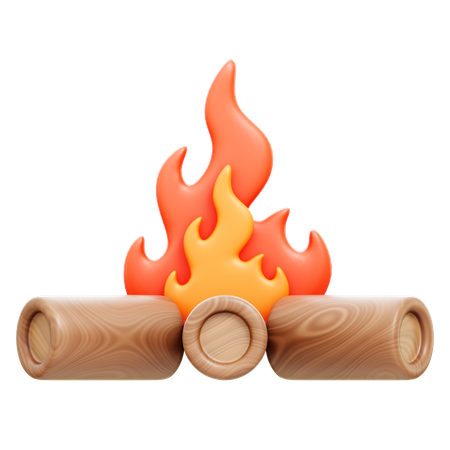 Fogueira  3D Icon