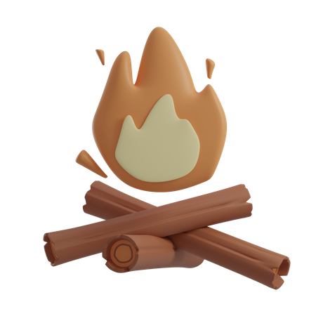 Fogueira  3D Icon