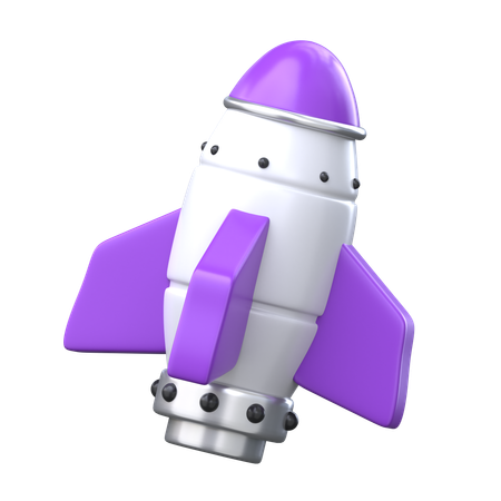 Foguete  3D Icon