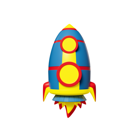Foguete  3D Icon