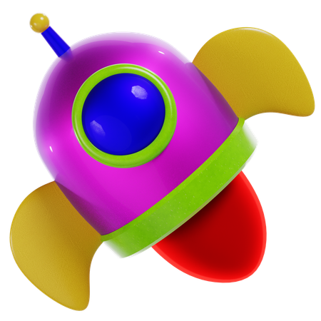 Foguete  3D Icon