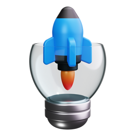 Foguete  3D Icon