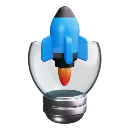 Foguete  3D Icon