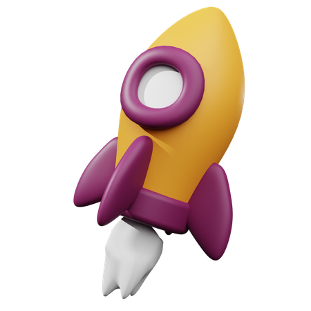 Foguete  3D Icon